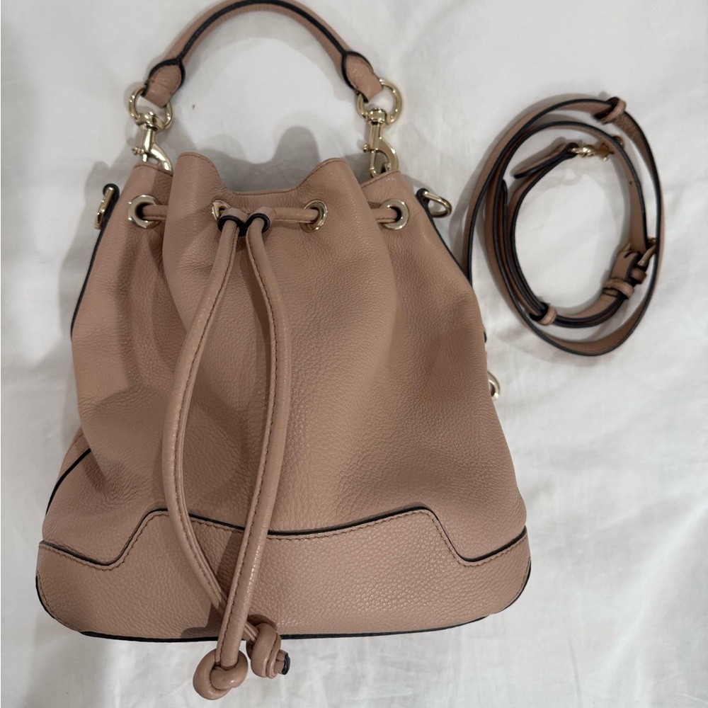 Rebecca Minkoff Blush Taupe Drawstring Shoulder Bag